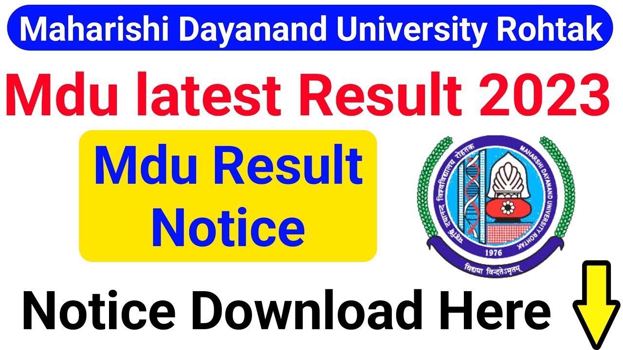 Mdu latest result 2023 | mdu new result 2023 | mdu result update 2023 | mdu result 2023