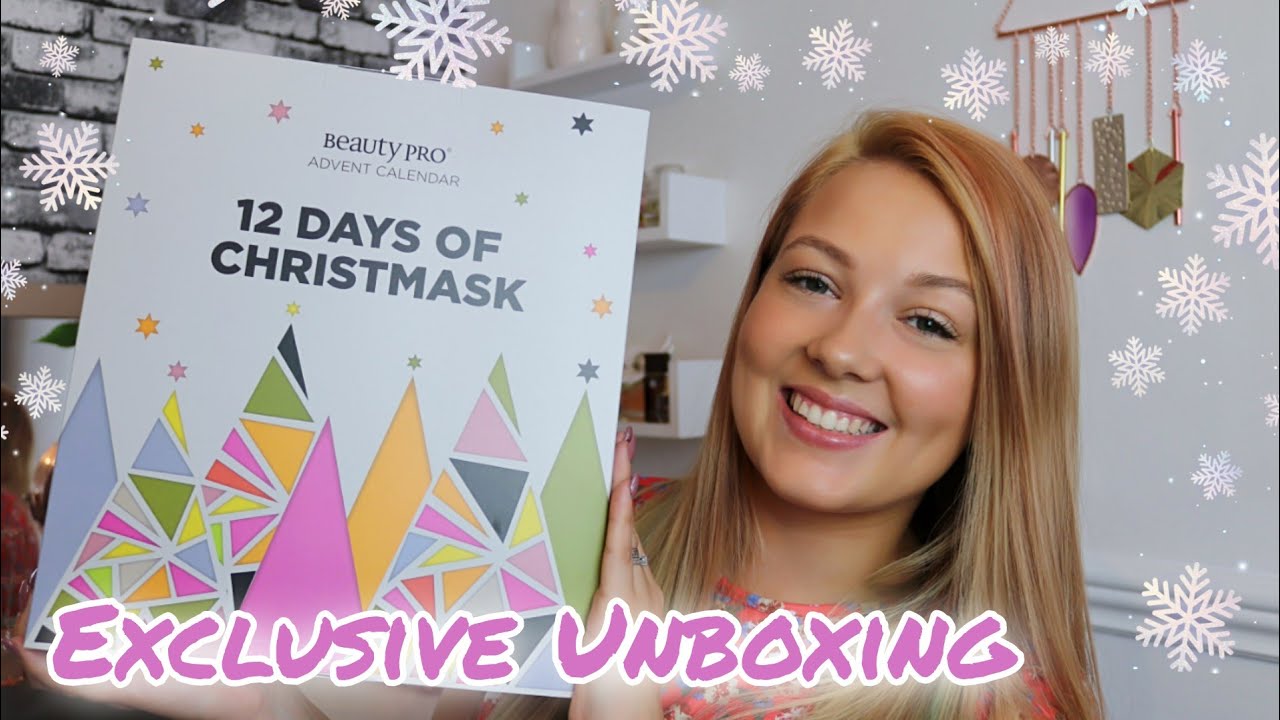 BEAUTY PRO ADVENT CALENDAR 2020 UNBOXING | 12 DAYS OF CHRISTMASK | Sammy Louise