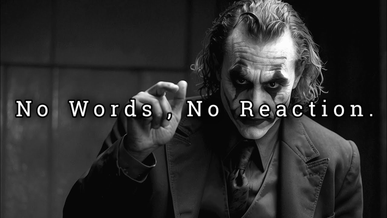 They Will Fear Your Presence Without You Uttering a Word