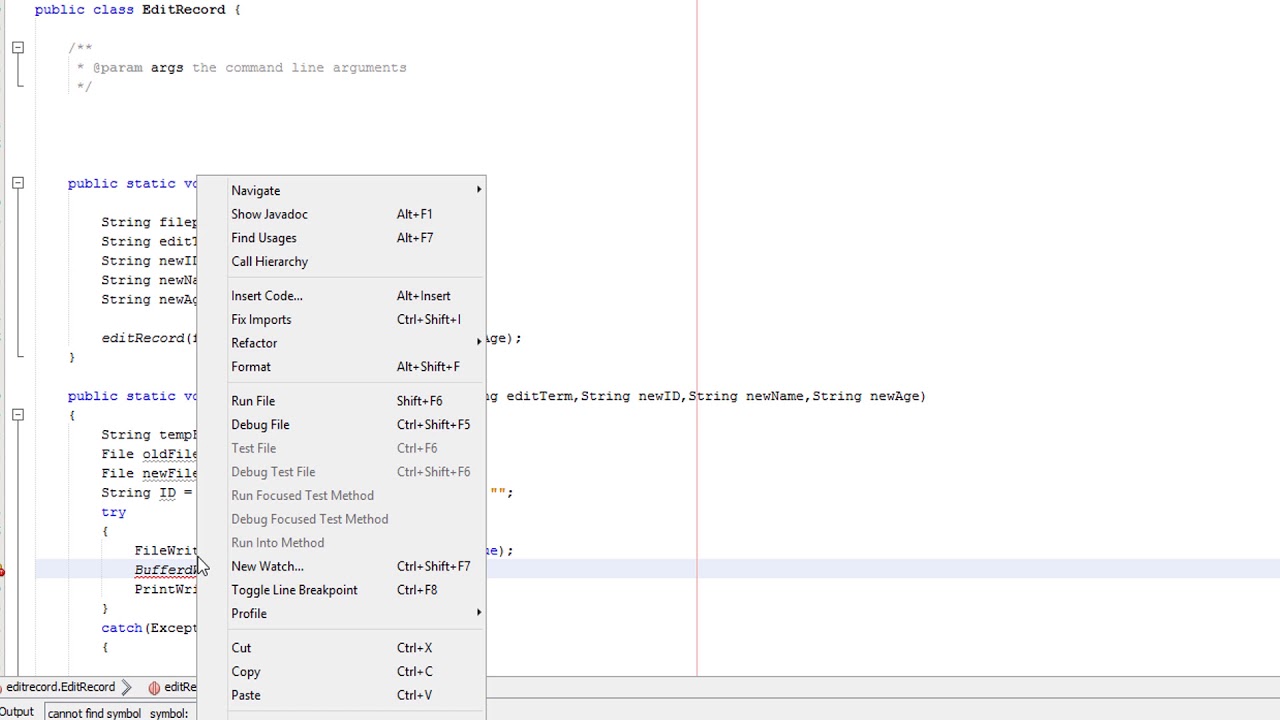 Edit a Record in a CSV/txt File Java