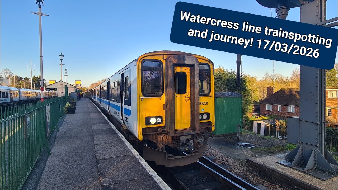 Watercress Line trainspotting and journey! 17th March 2026 #trainspotting #train  #midhantsrailway