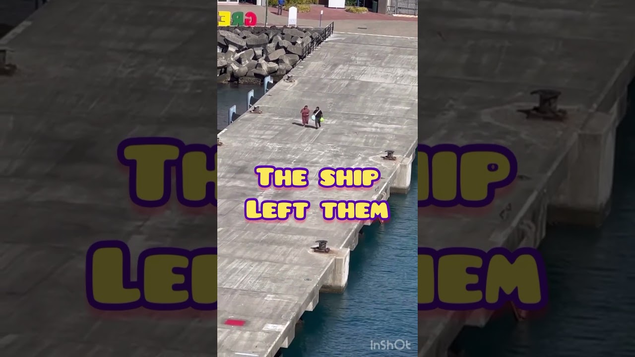 The Cruise Ship Left Them! 😬  Pier Runners Are Too Late #shorts #cruise #cruiseship #funny #titanic