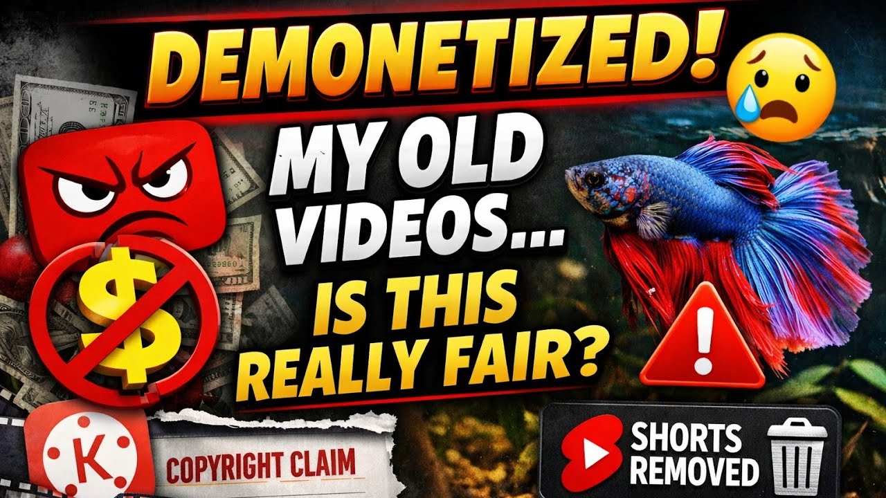 Why YouTube Suddenly Demonetized My 2 Year Old Videos (KineMaster, Music Claims & Shorts Removed)