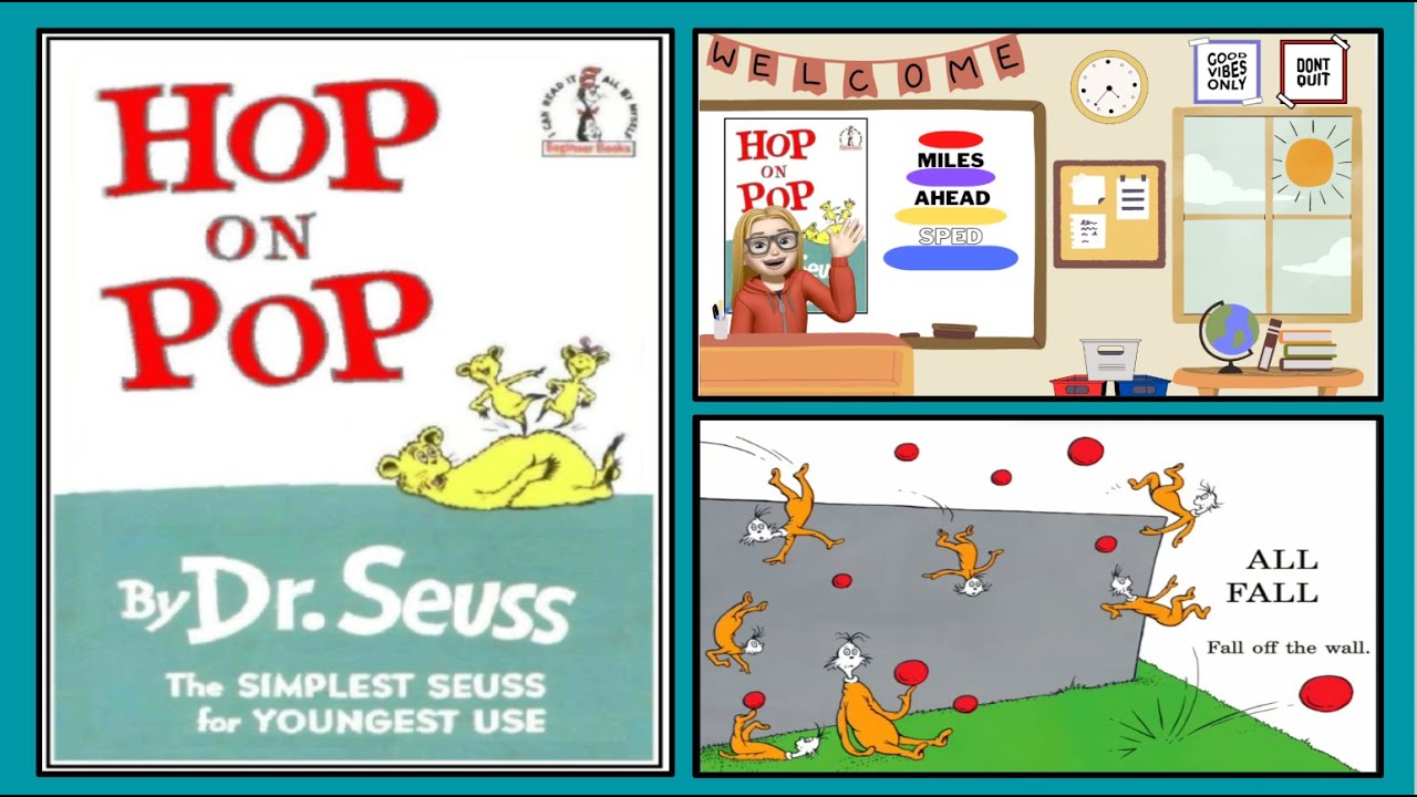 Hop on Pop Dr. Seuss | Read Aloud | Sounds| Early Reading - Phonetics | Children's Book