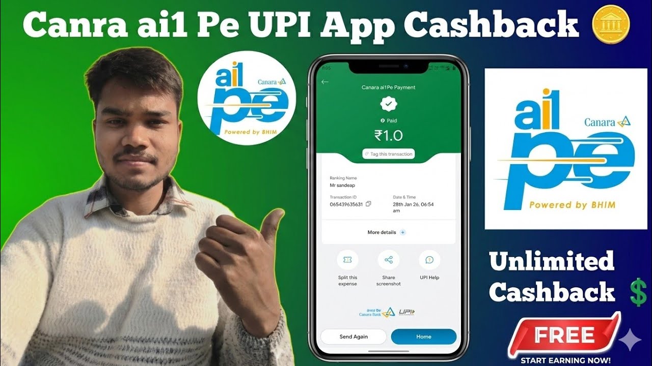 Newly Launched App Canara ai1 Pe App💸 Unlimited Cashback ai1 Pe app #ajeettechme 