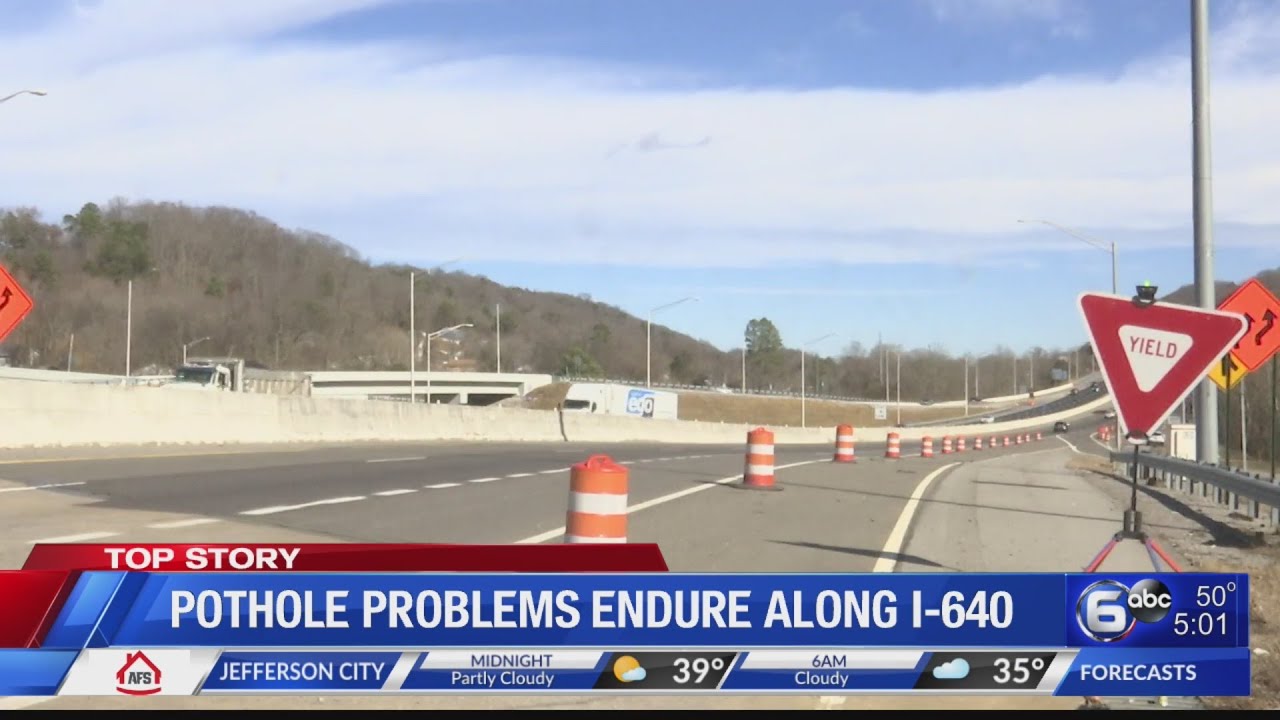 I-640 potholes continue hamper Knoxville drivers