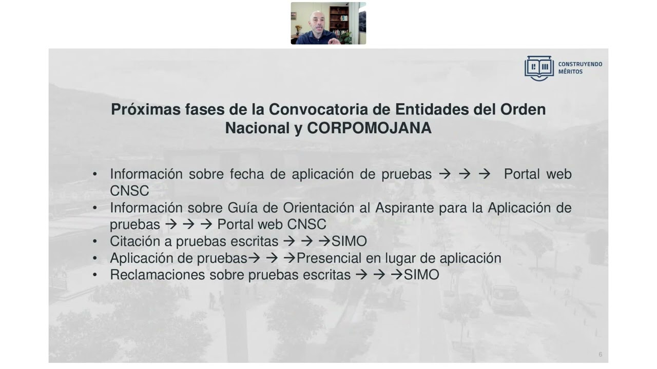 Introducción Pruebas Escritas para la Convocatoria de Entidades del Orden Nacional y CORPOMOJANA