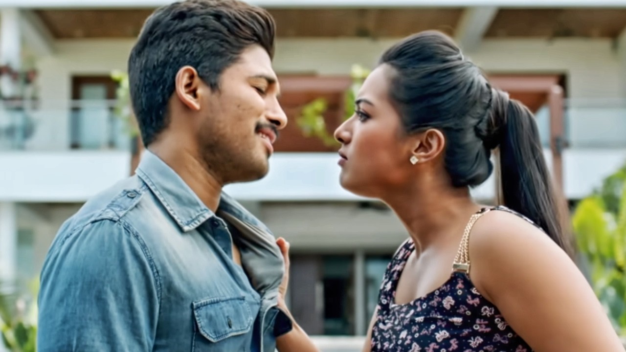 कैथरीन ट्रेसा अल्लू अर्जुन का कॉलर पकड़ लेती है | Sarrainodu Best Movie Scene