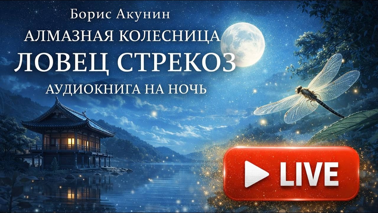 Борис Акунин — Ловец стрекоз | Ночная аудиокнига | Прямой эфир