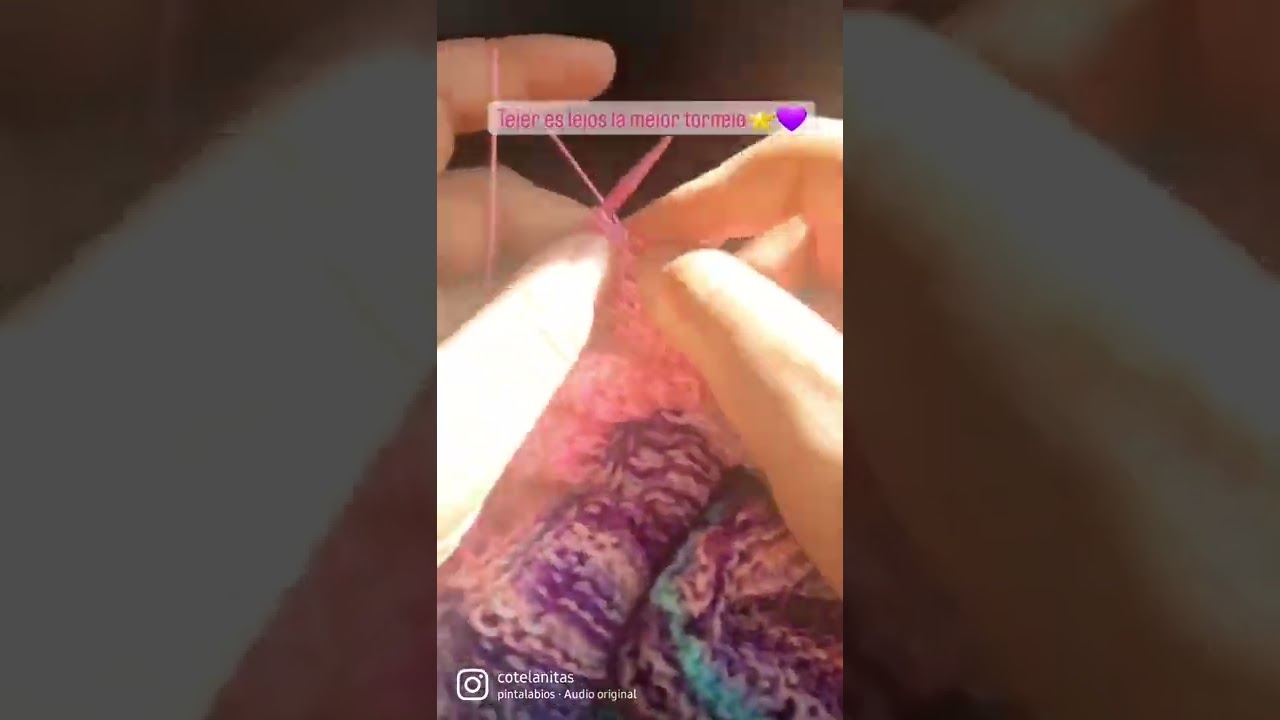 Terapia de Tejer🧶💜⭐ #TejerEsElNuevoYoga