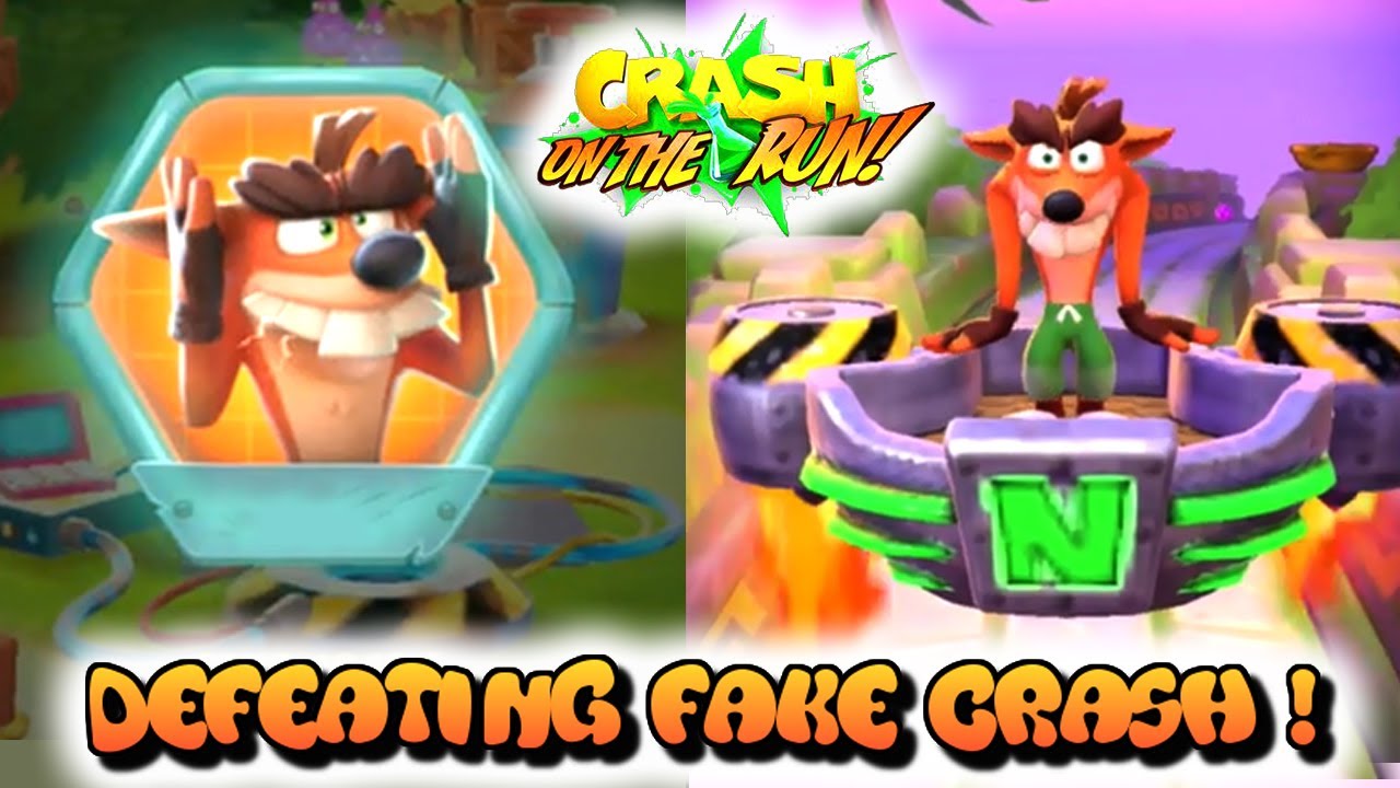 HOW TO DEFEAT FAKE CRASH BOSS | CRASH BANDICOOT ON THE RUN