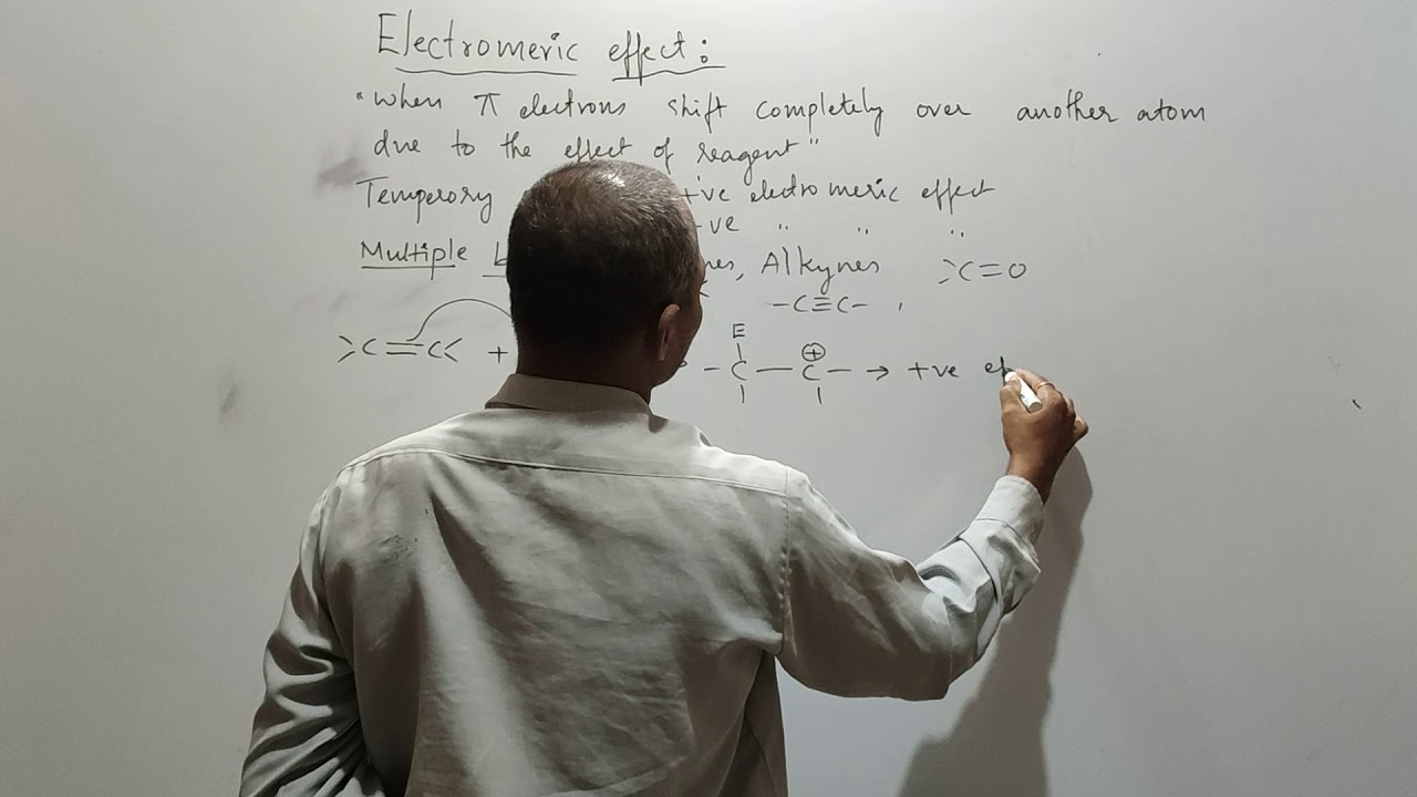 Electromeric Effect || +E effect and -E effect || Electronic displacement in covalent bond | IXPOE