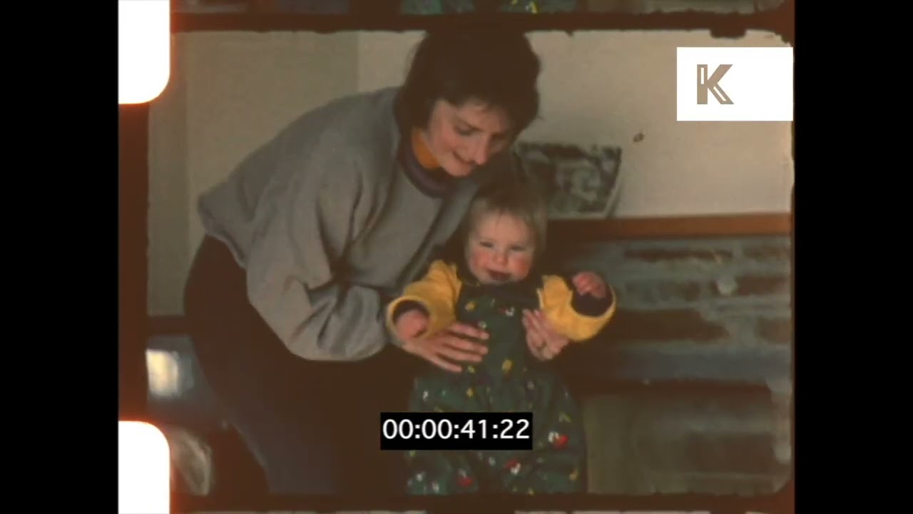 1990s Baby First Steps, Home Movie, 2K