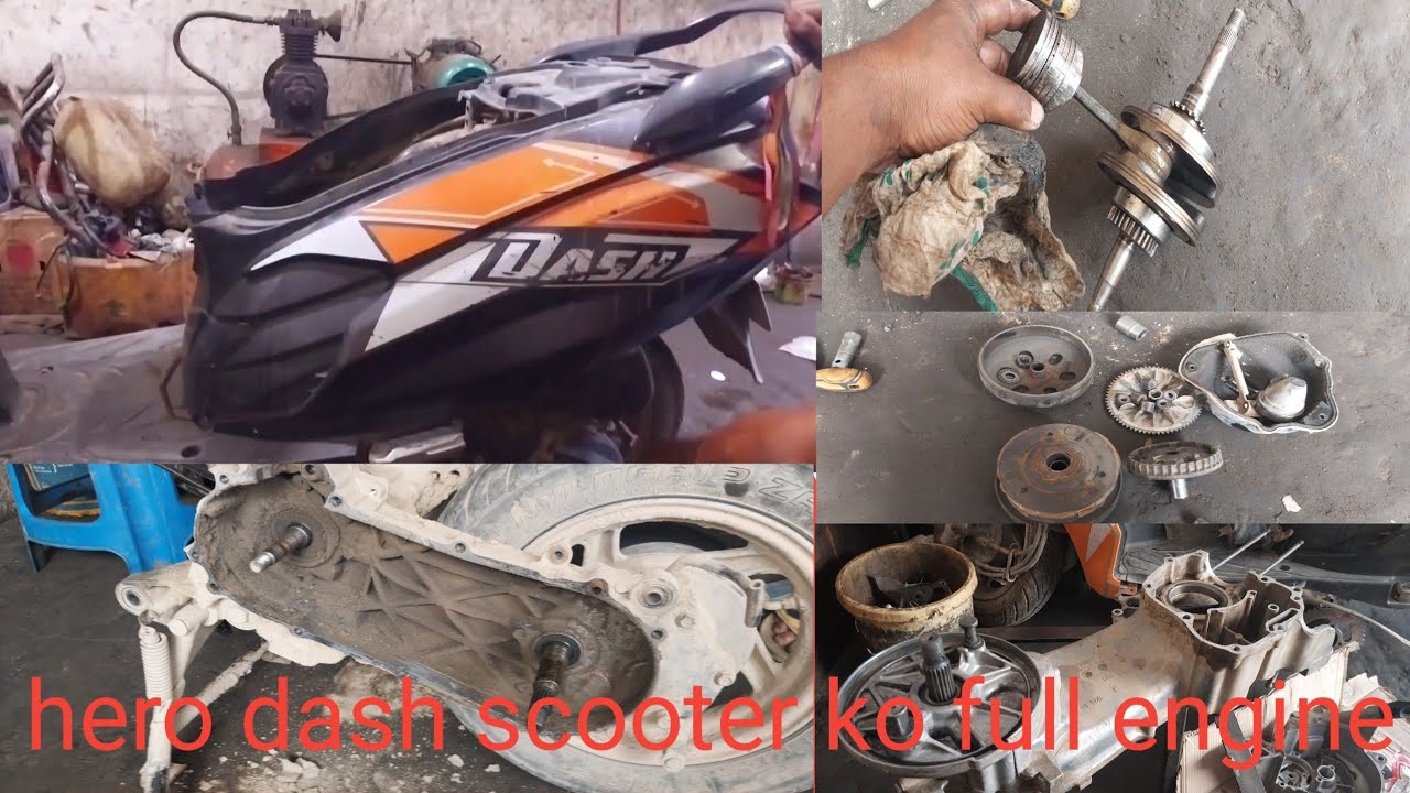 Hero dash scooter ko full engine repair
