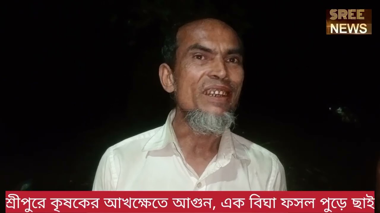 শ্রীপুরে কৃষকের আখক্ষেতে আ*গুন, এক বিঘা ফসল পু*ড়ে ছাই