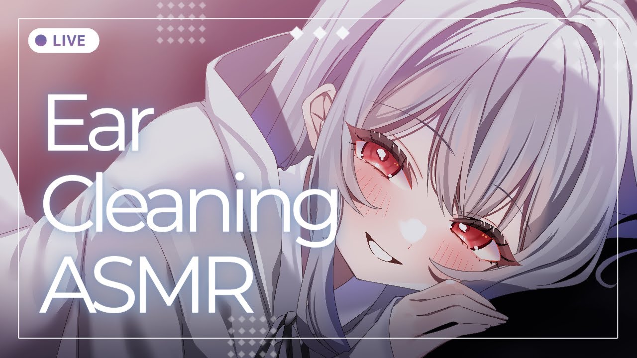 【定期・イヤホン推奨】ぐっすり眠れる耳かきと雨の音 ASMR / Ear Cleaning ASMR【ASMR Live】