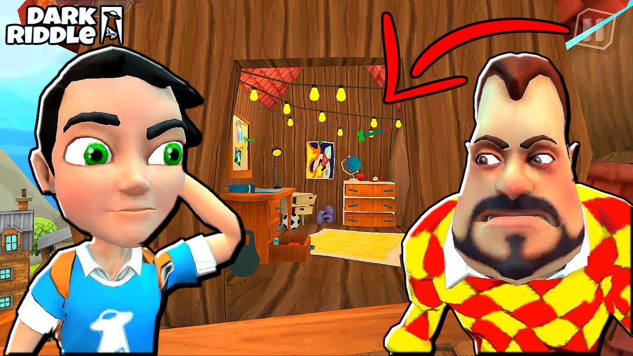 ОБНОВЛЕНИЯ СОСЕДА! Новый ЧЕРДАК ПРИВЕТ СОСЕД в Dark Riddle ПОХОЖАЯ Игра на Hello Neighbor