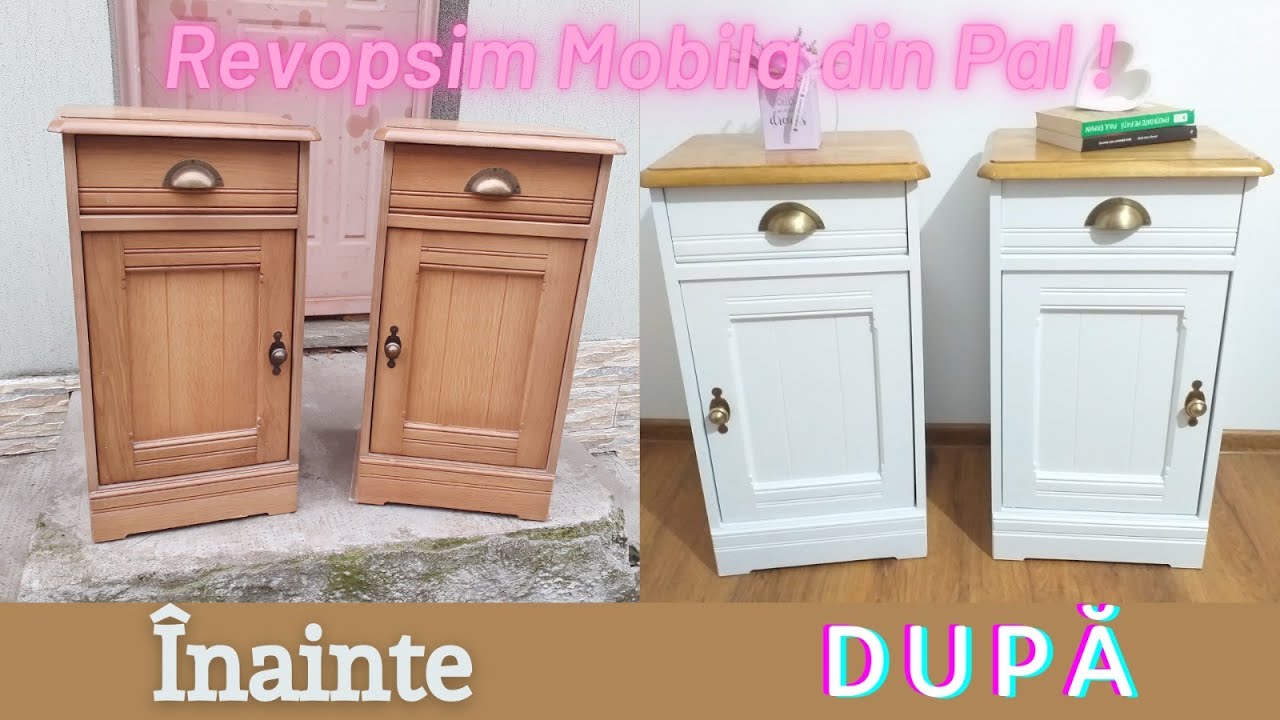 Cum Am Vopsit Noptierele Din Pal I Cum vopsesti mobila din pal I Reconditionare pal