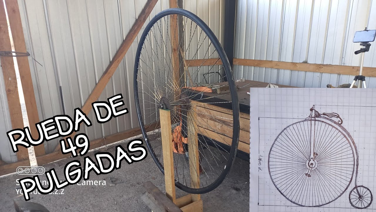 RUEDA 49 PULGADAS | RUEDA DE PENNY FARTHING CASERA | RUEDA DE VELOCIPEDO | PENNY FARTHING PARTE 3