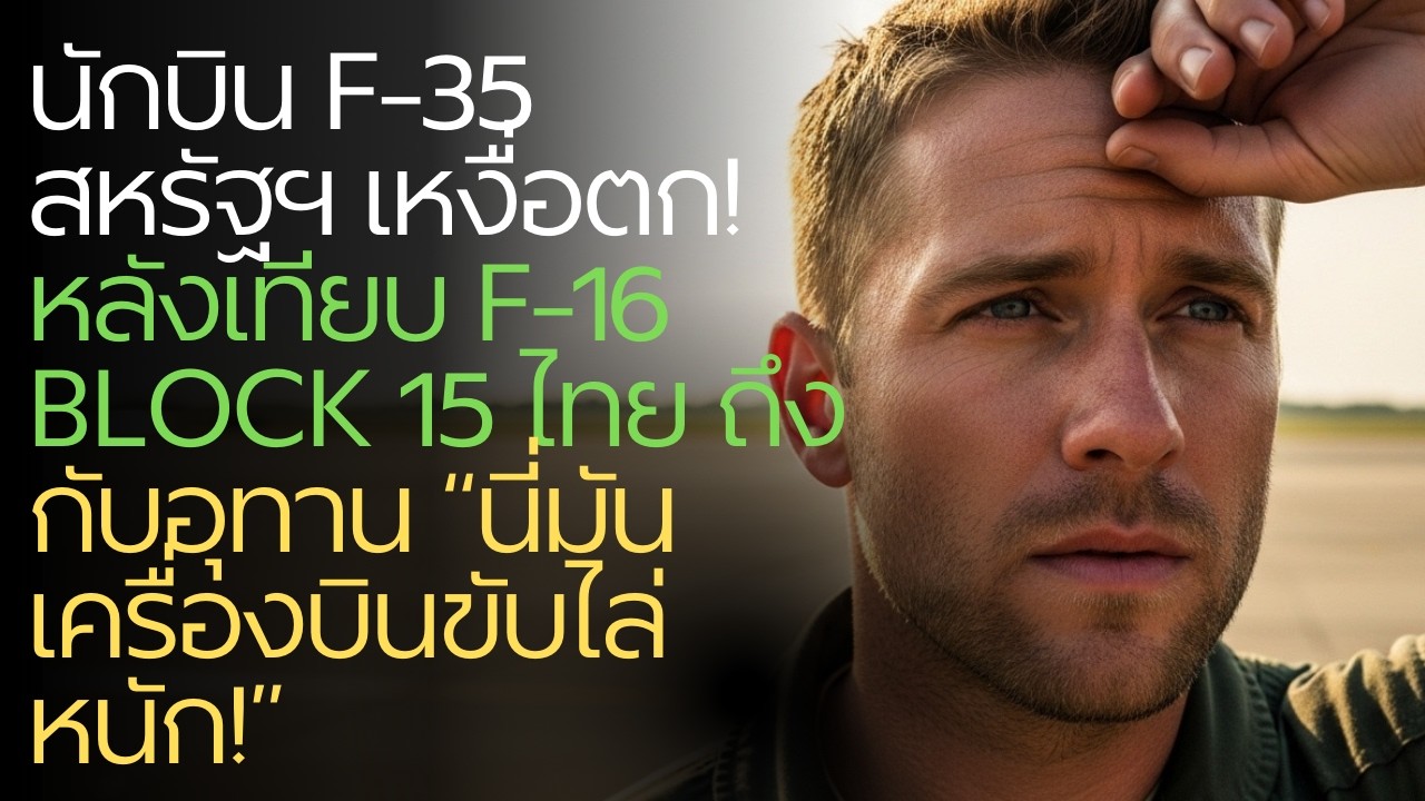 นักบิน F-35 สหรัฐฯ เหงื่อตก! หลังเทียบ F-16 Block 15 ไทย ถึงกับอุทาน “นี่มันเครื่องบินขับไล่หนัก!”