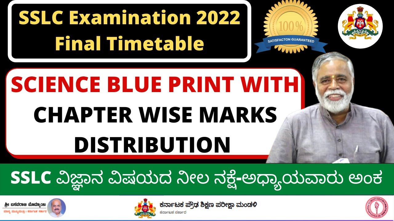 SSLC EXAMINATION KARNATAKA 2022॥SSLC EXAM  2022 QUESTION PAPER PATTERN॥SSLC EXAM BLUE PRINT 2022