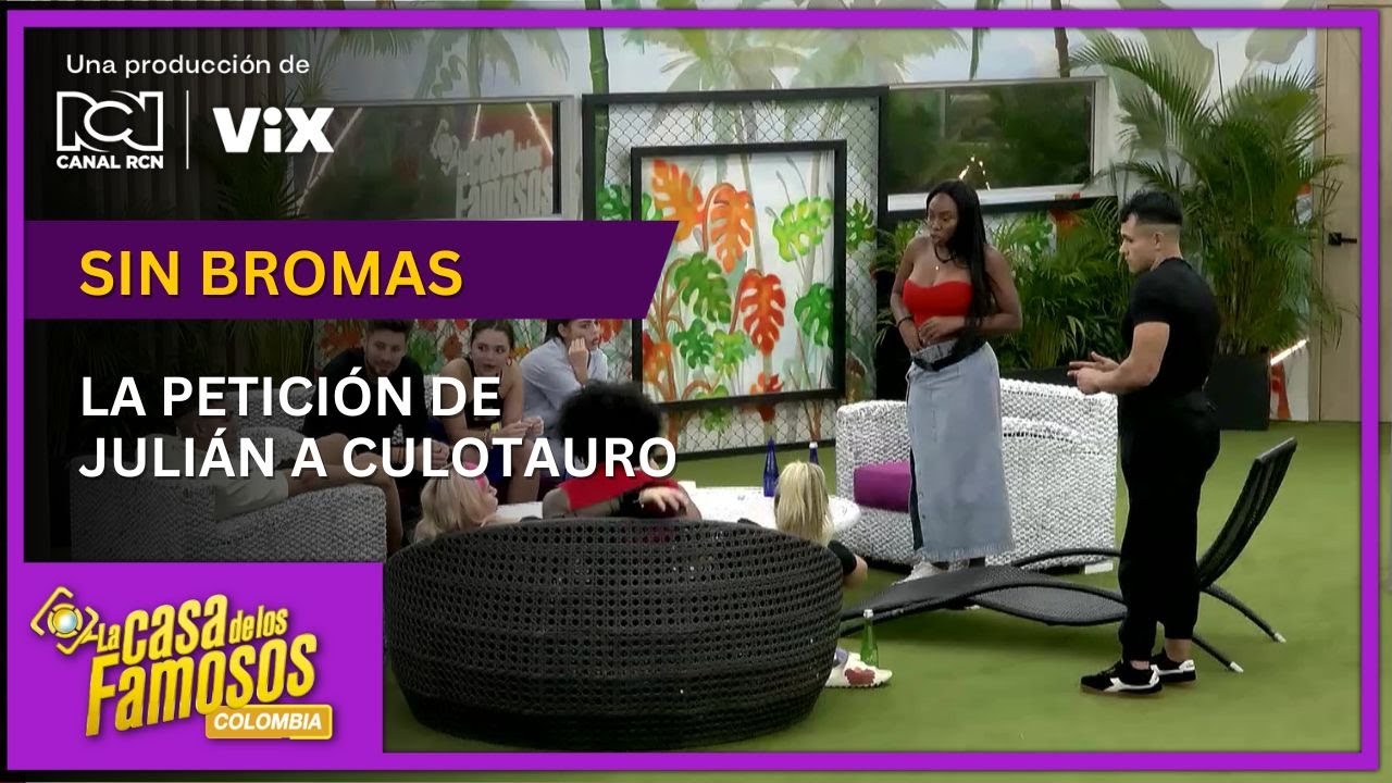 Cr&iacute;ticas a Juli&aacute;n Trujillo por petici&oacute;n a Culotauro en La casa de los famosos Colombia