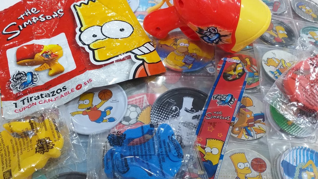 Tazos Los Simpsons Sabritas  Gamesa Sonrics 2012