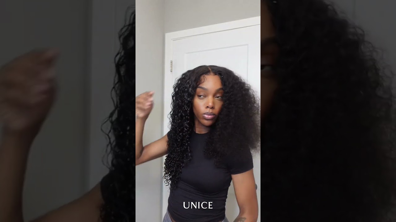Define Those Curls With Me 🌟😍 UNICE Curly 7x5 Lace Wig Link in @uniceamazon BIO