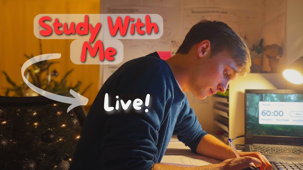 12H Study With Me | Break Chats (no background sound)