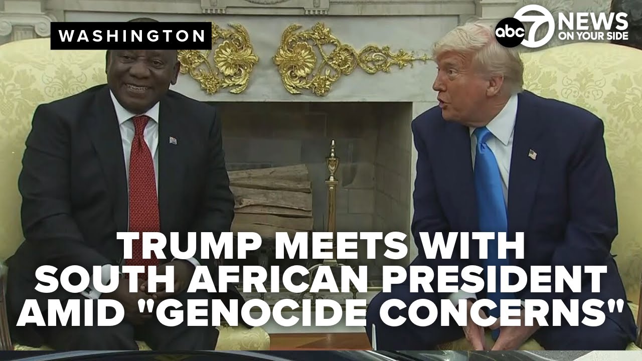 WATCH LIVE: President Trump meets with South African president amid genocide concerns