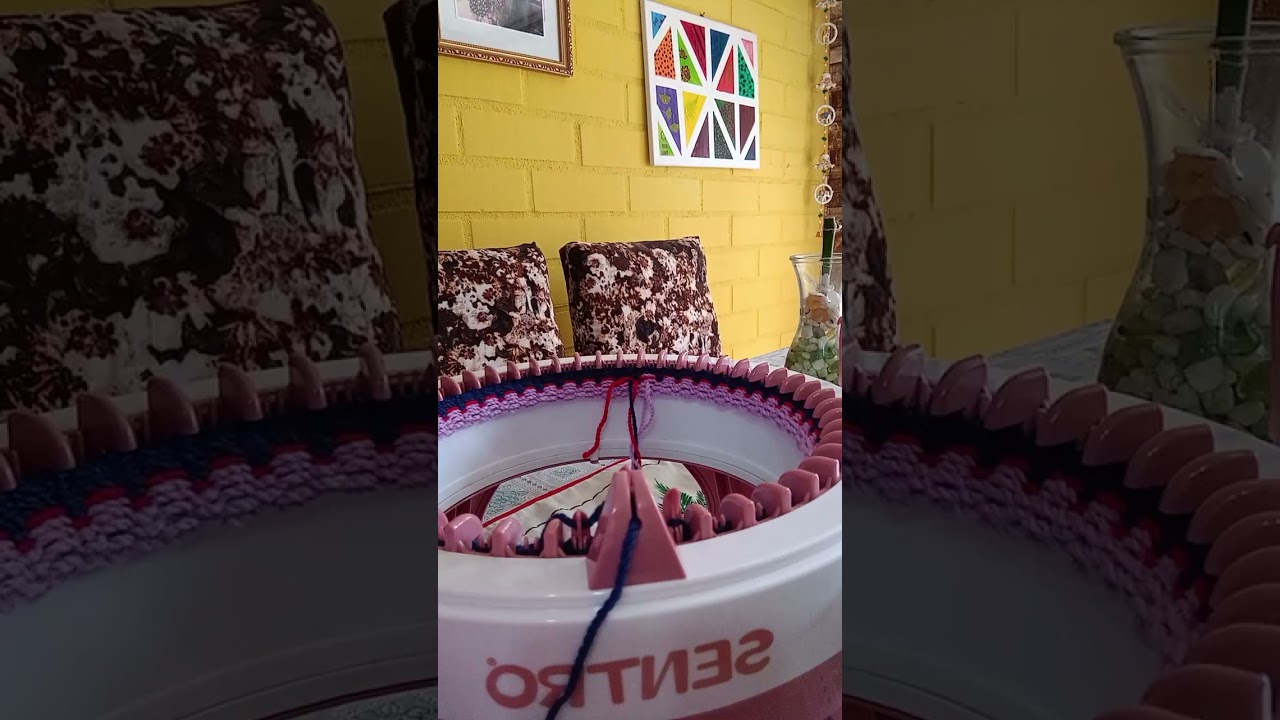 un nuevo punto para hacer una hermosa bufanda en la Máquina Circular Sentro parte 1