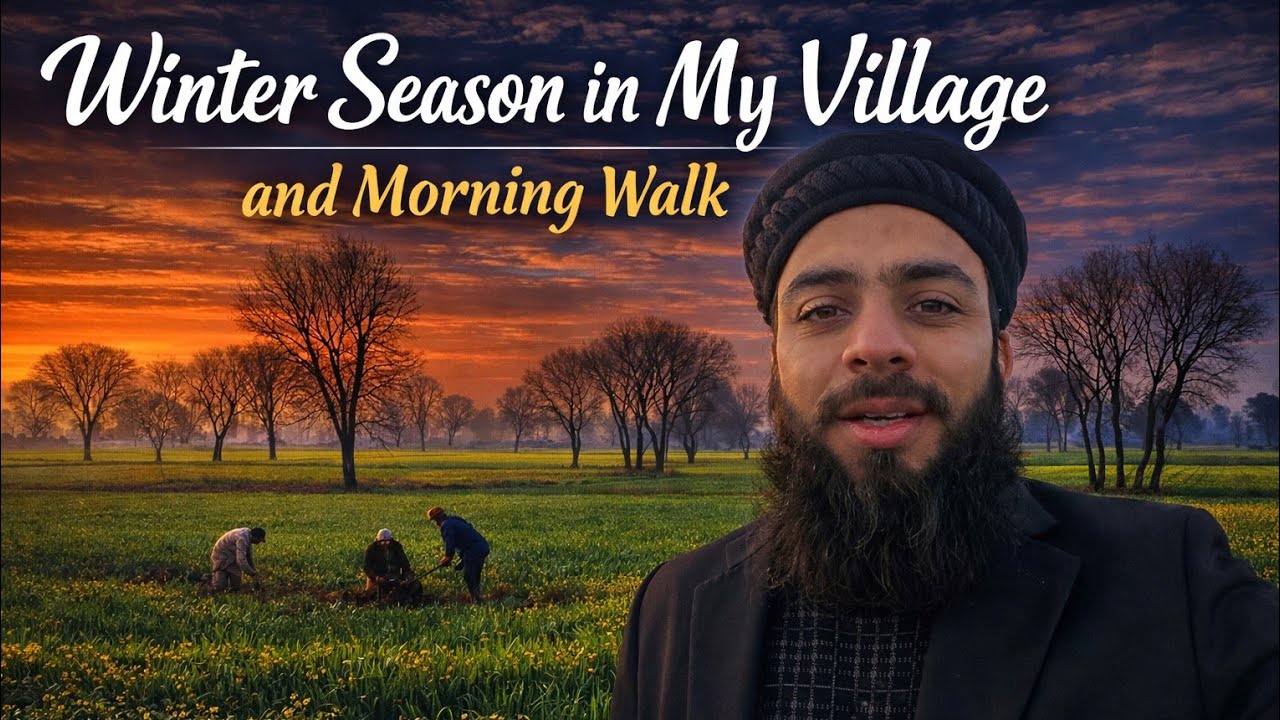 Winter Season in My Village 🌨️| Peaceful Morning Walk | Beautiful Village Life#2026 