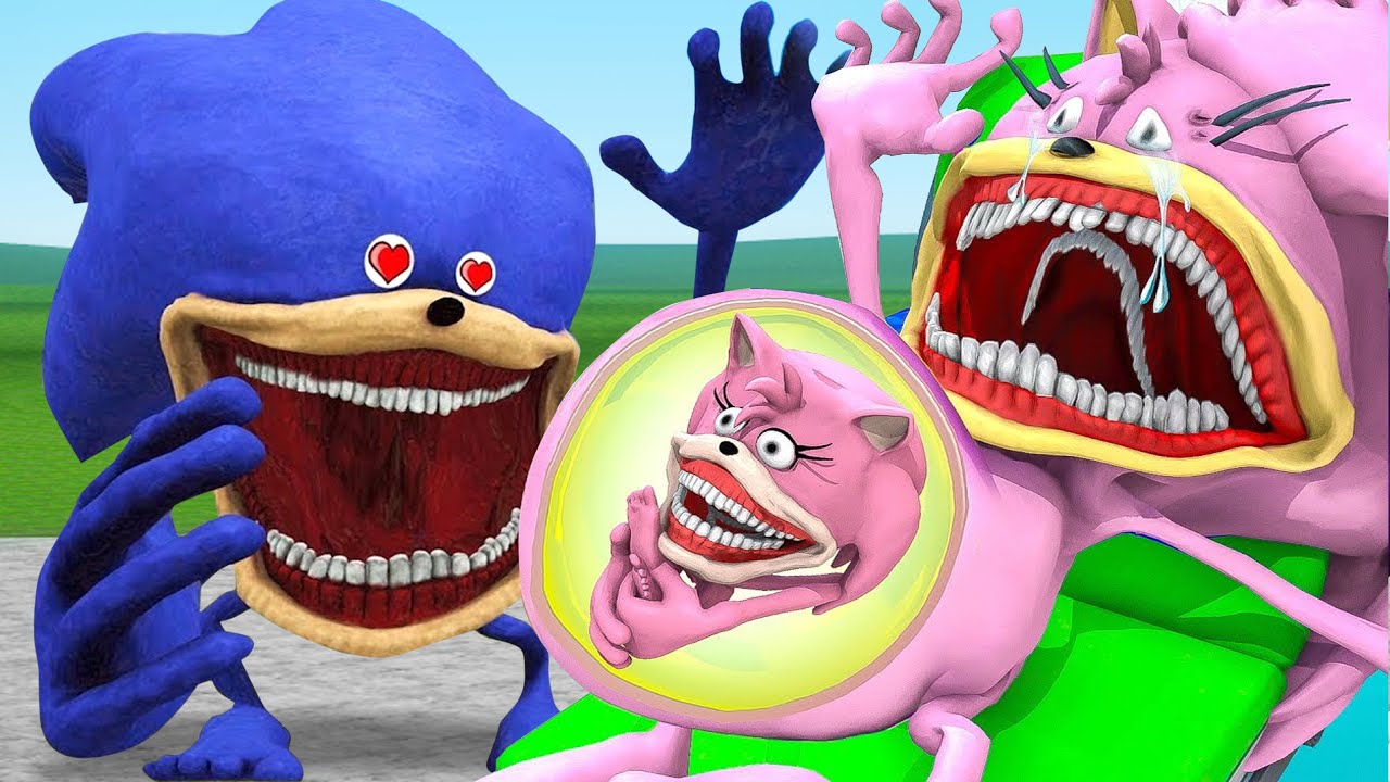 ALL EVOLUTIONS OF BABY SONIC AND SPRUNKI BLACK SUN TUNG TUNG TUNG SAHUR In Garry's Mod !