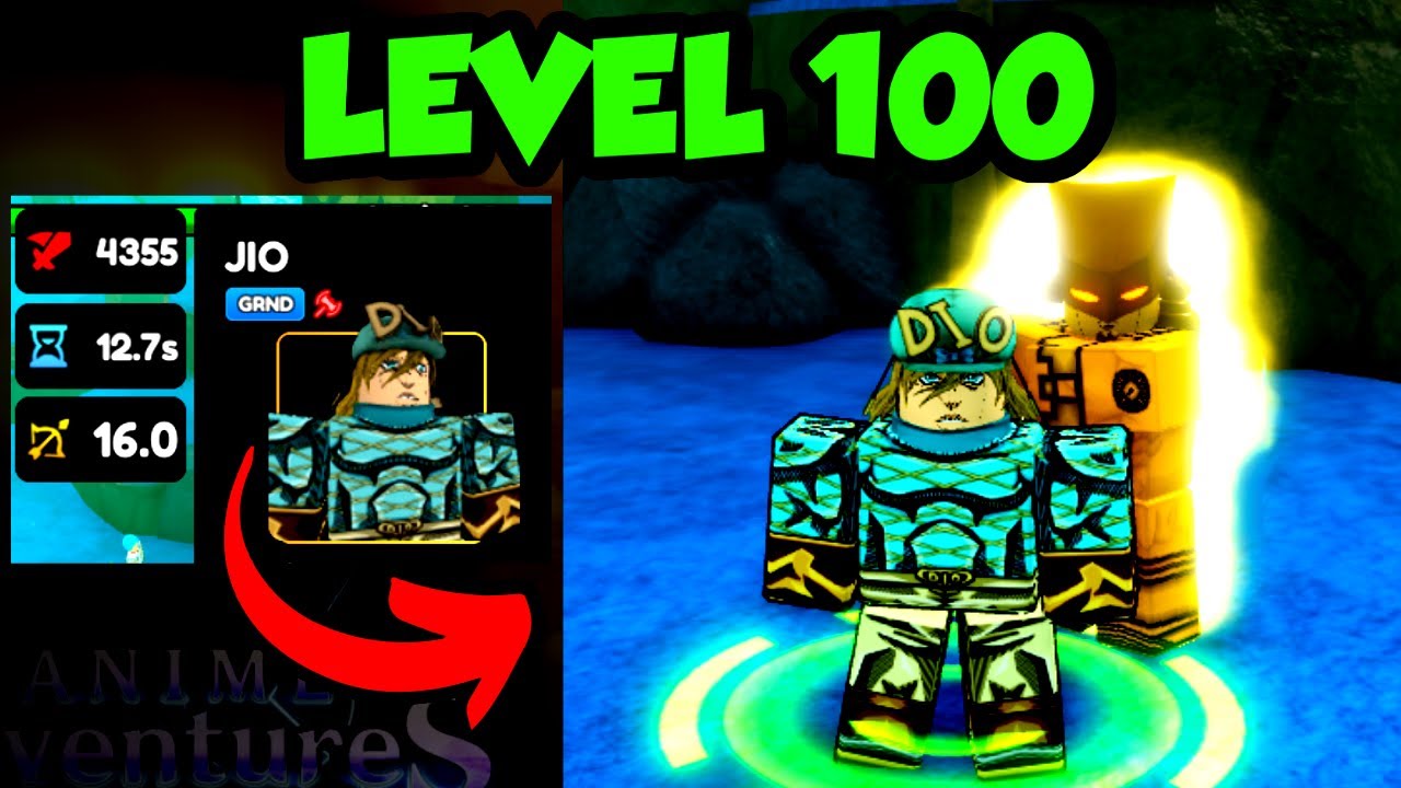 LEVEL 100 DIO SHOWCASE | ANIME ADVENTURES