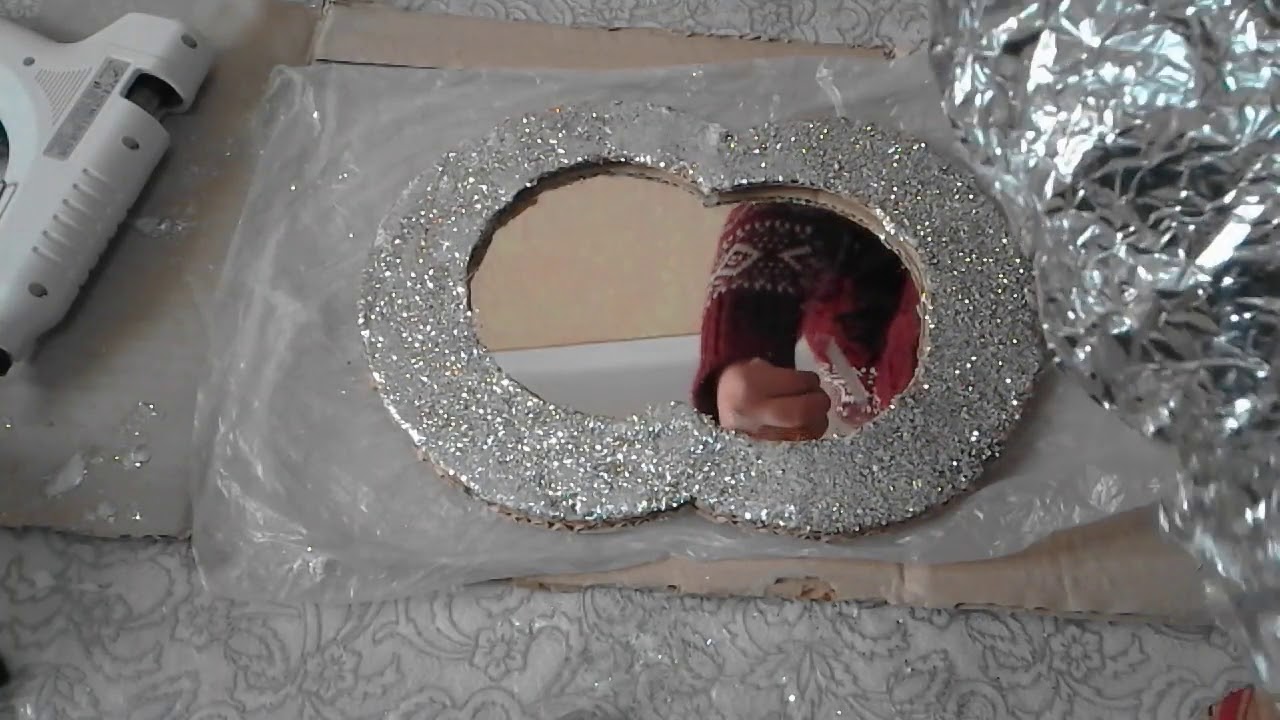Diy mirror-عندك مرآة مكسورة صنعي بها مرآة جميلة بمواد بسيطة