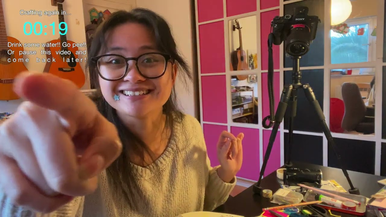 body double with me for 10 minutes - craft edition (lofi music, new year thoughts, scrapbooking)