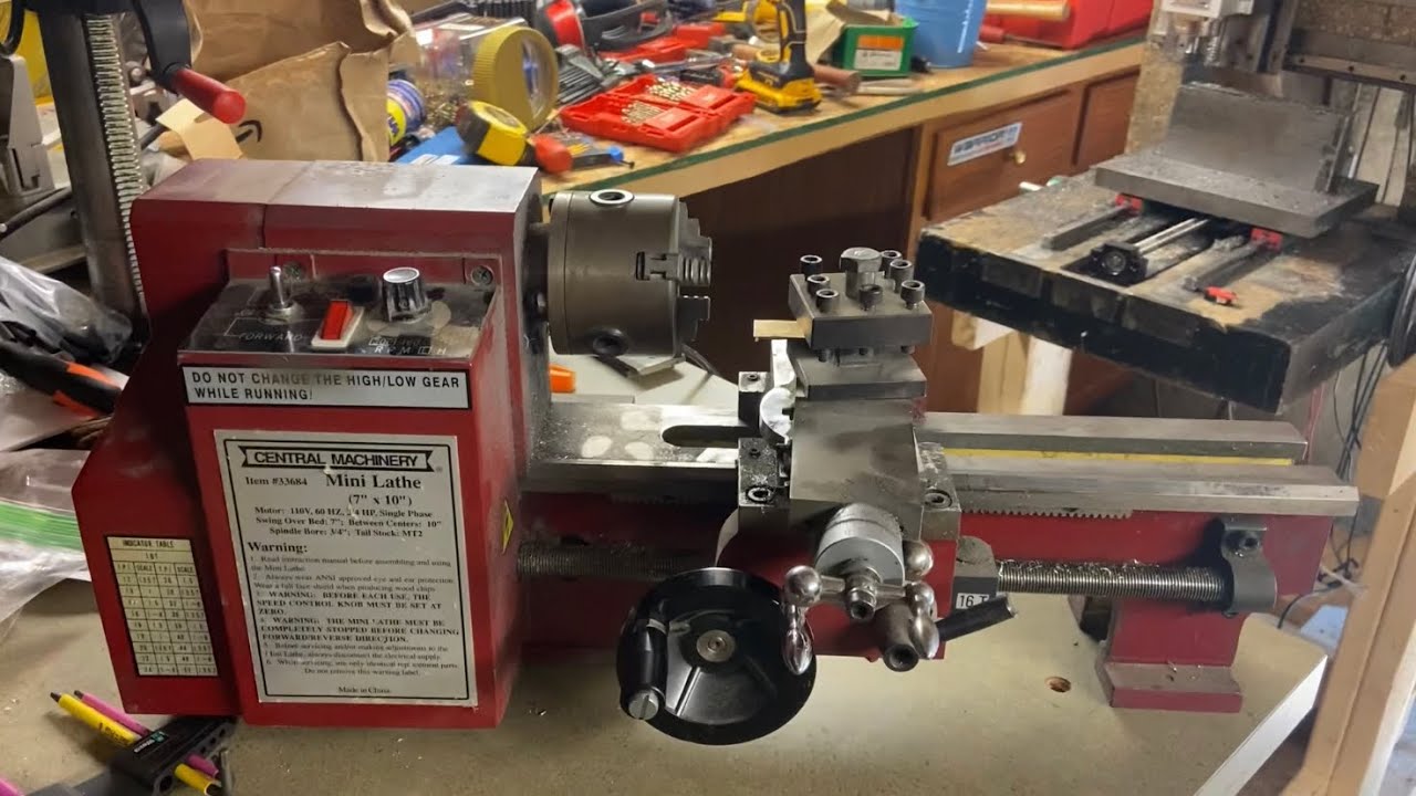 DIY Epoxy Granite Metal Lathe #9: Fixing a mini lathe to build a bigger one!