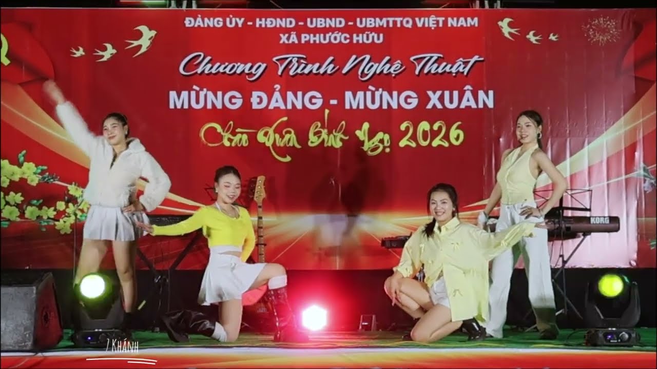 Xã Phước Hữu 🌃 Chào Đón Năm Mới Nhóm Nhảy ‘ Vũ Điệu Tik Tok Kính Chúc ‘ Quý Vị Năm Mới