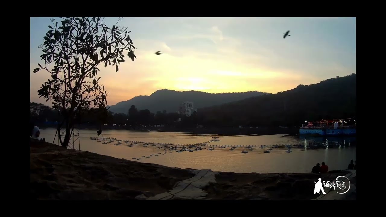 Upavan Thane. A beautiful sunset #upavan 