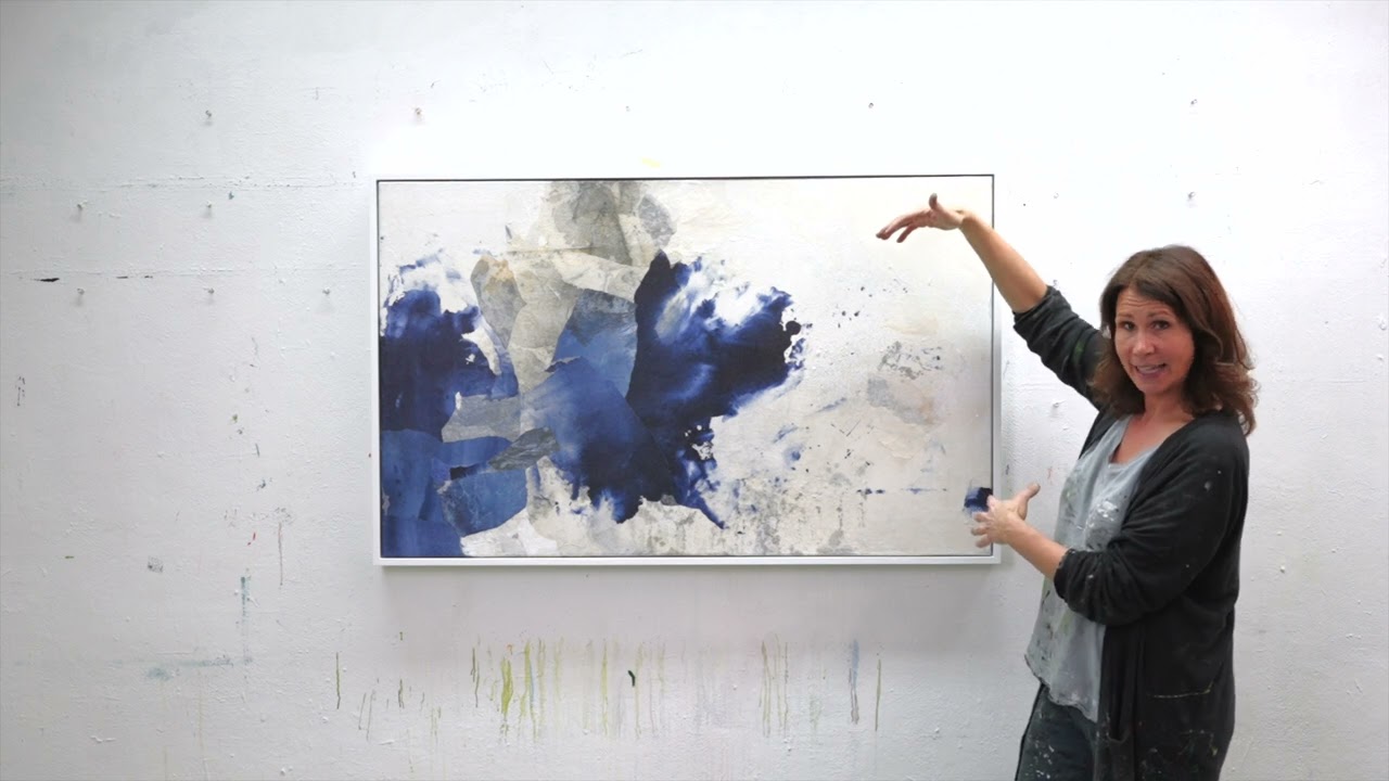 Erklärvideo zur abstrakten Collage aus Chinapapier 