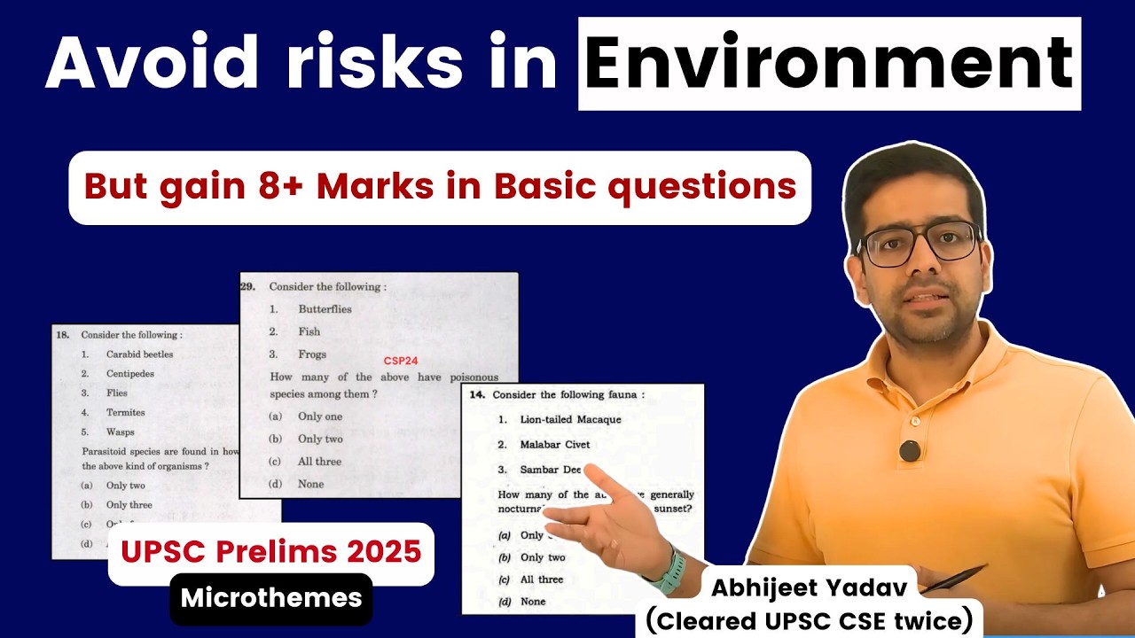 Most Important topics for Environment | UPSC Prelims 2025 | 2 months strategy