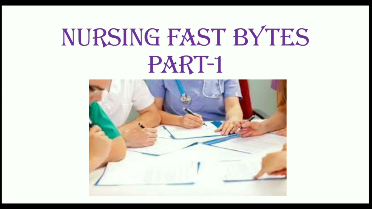 Nursing one liners in tamil - 25 Questions. Part 1