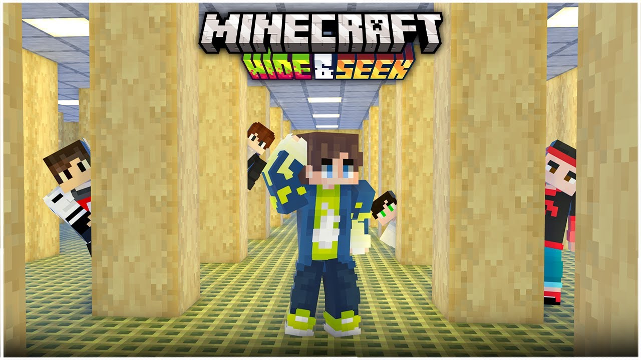 HIDE & SEEK with 9 Members 🤣| FULL FUN | Minecraft Hide and Seek | in Telugu