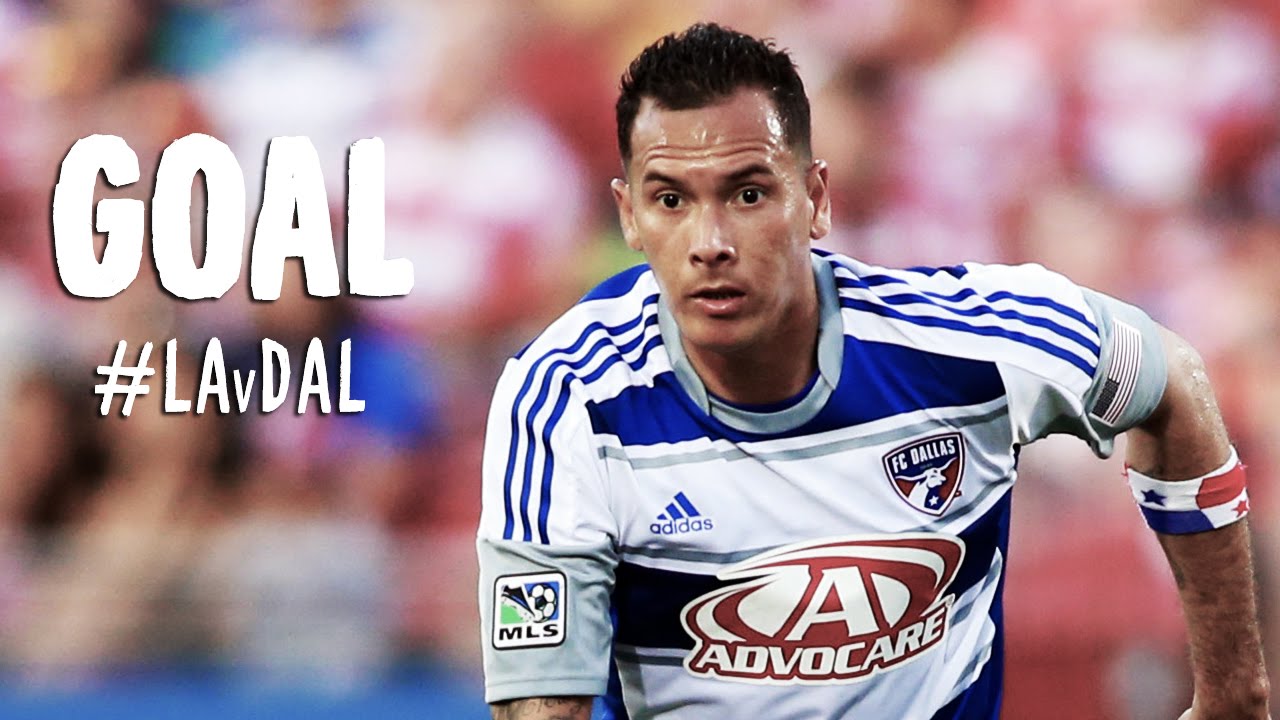 GOAL: Blas Perez rises over Gargan to head home for a goal | L.A. Galaxy vs FC Dallas