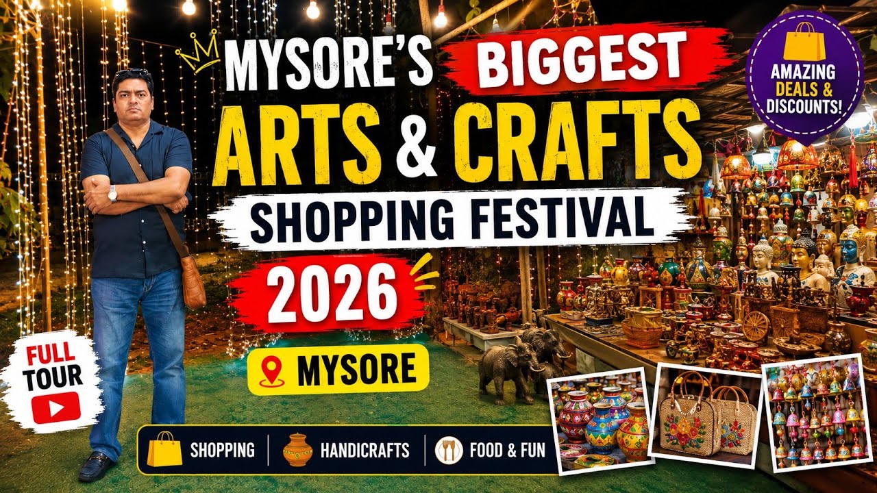 🔥 Mysore's Biggest Arts & Crafts Shopping Festival 2026 | Full Tour 🛍️✨ Yatra Diaries 