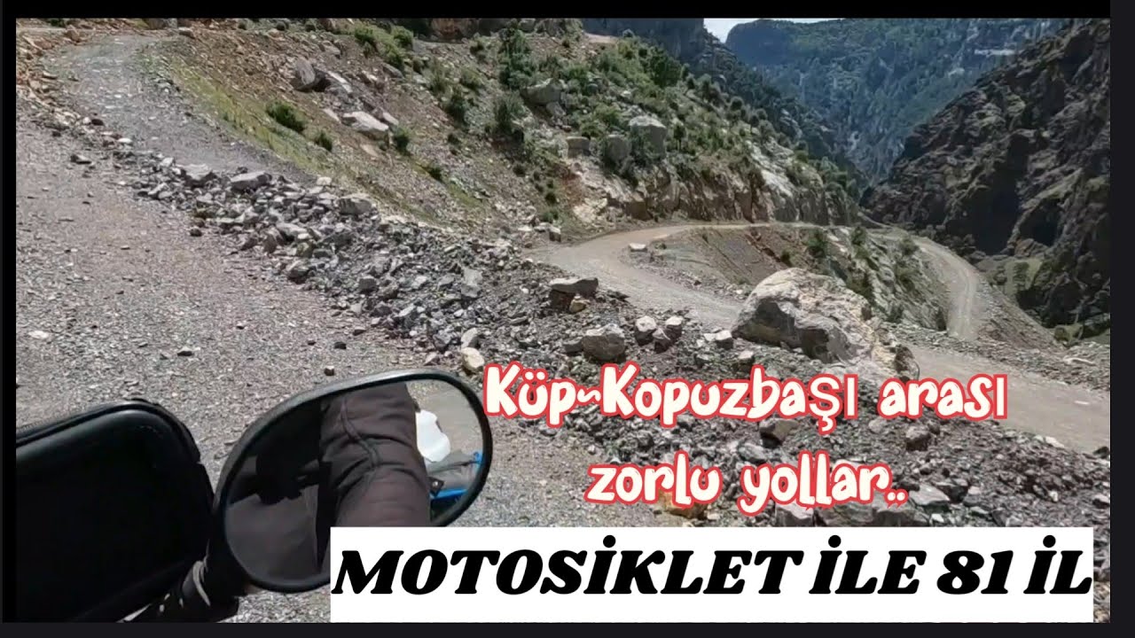 Motosiklet ile Türkiye turu.Küp~Kapuzbaşı arası zor yollar.Aladağ/Adana Bölüm 183