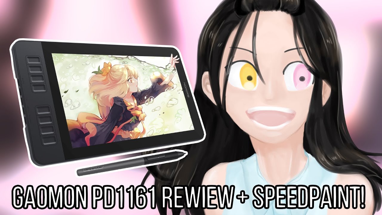 My first graphic monitor! GAOMON PD1161 Pen Display Review + Speedpaint