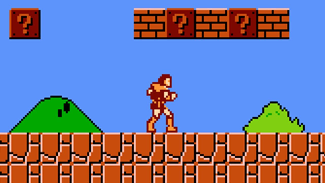 Super Mario Bros. Crossover - Castlevania as Simon Belmont (PC) - Gameplay