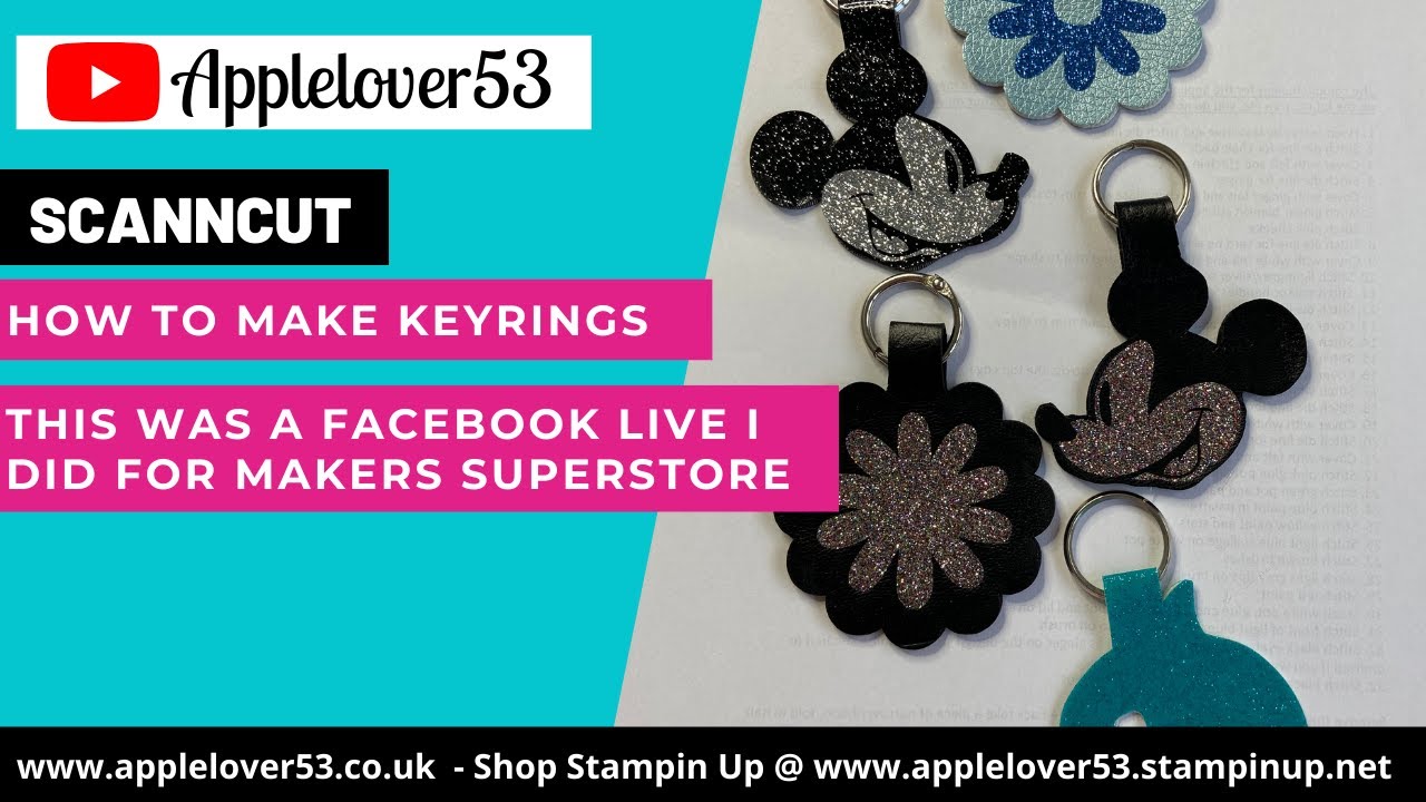 How To Make A Keyring With A ScanNCut, Faux Leather & HTV