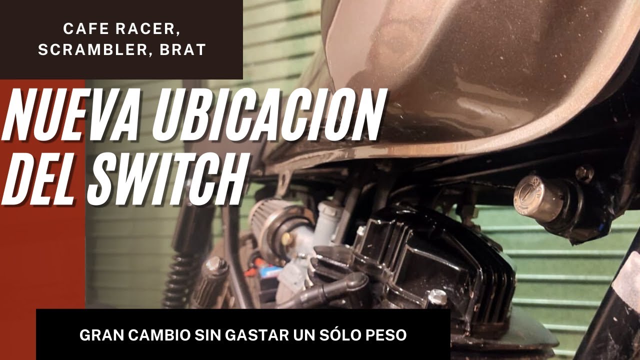 Reubicamos el switch y eliminamos el tablero  | Proyecto Cafe Racer, Scrambler, Brat